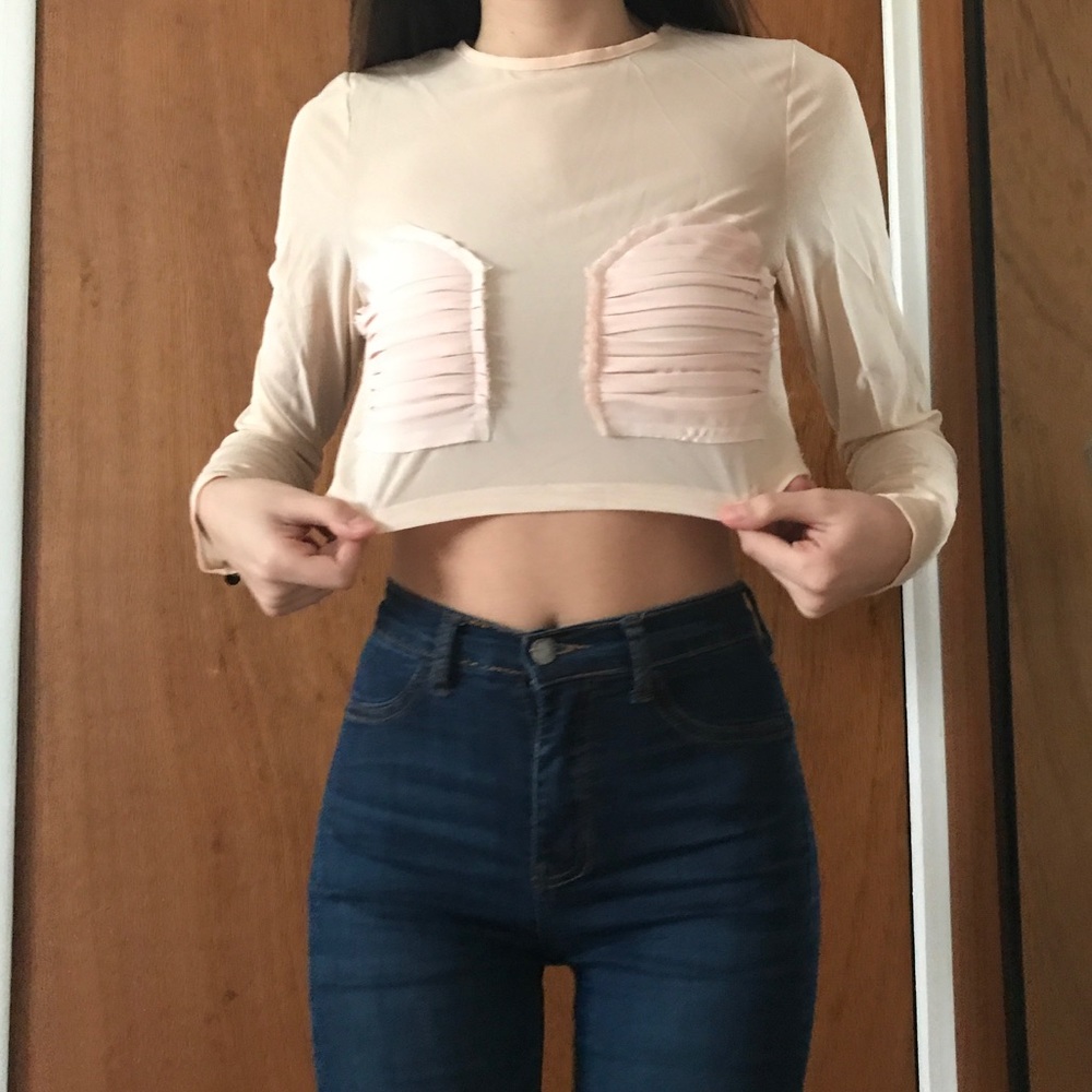 ASOS sheer crop top